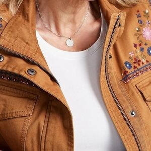 NWT Style & Co embroided shoulders western jacket NWT size S